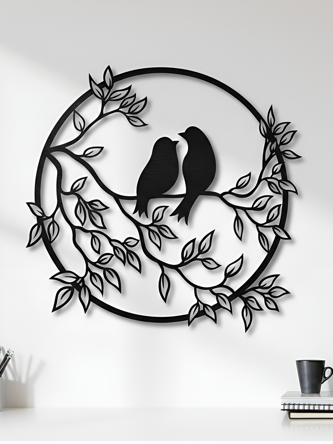 Lovebirds Metal Art #2