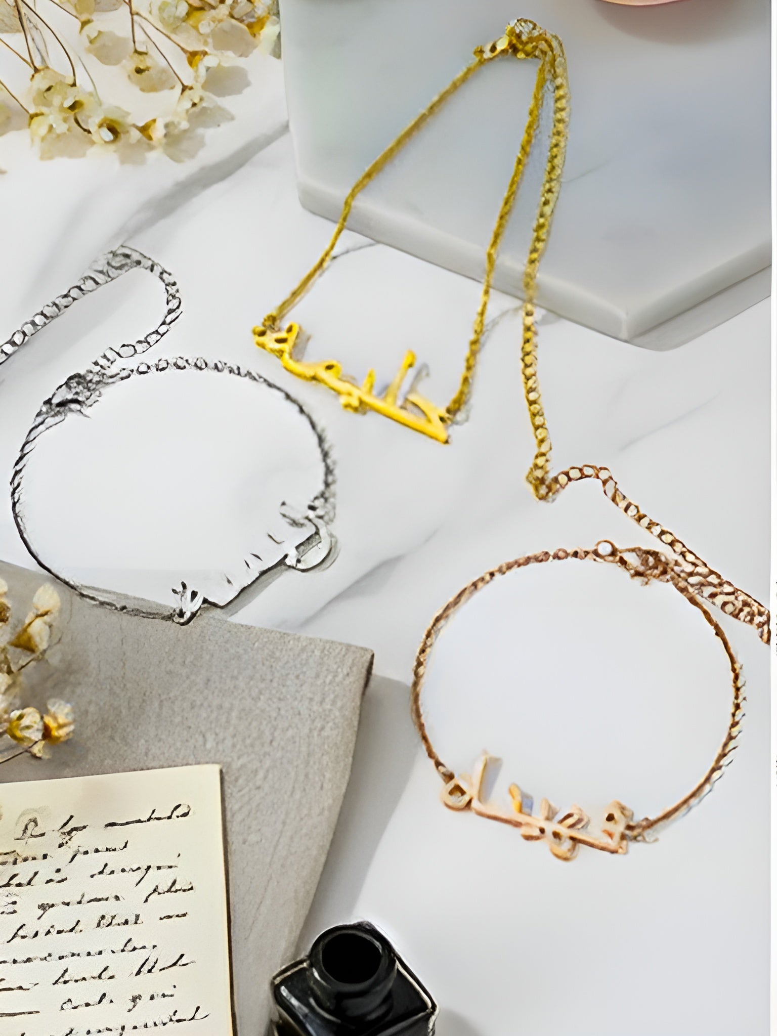 Personalize Neckles and Bracelete ,Keychain
