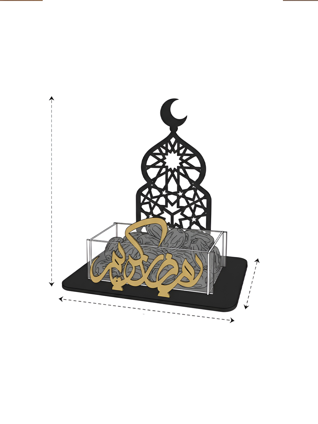 Ramadan Acrylic Date Box