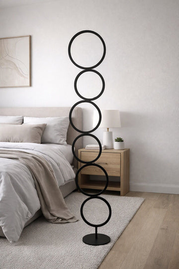 The Orbit Vertical Floor Lamp (6-Rings)